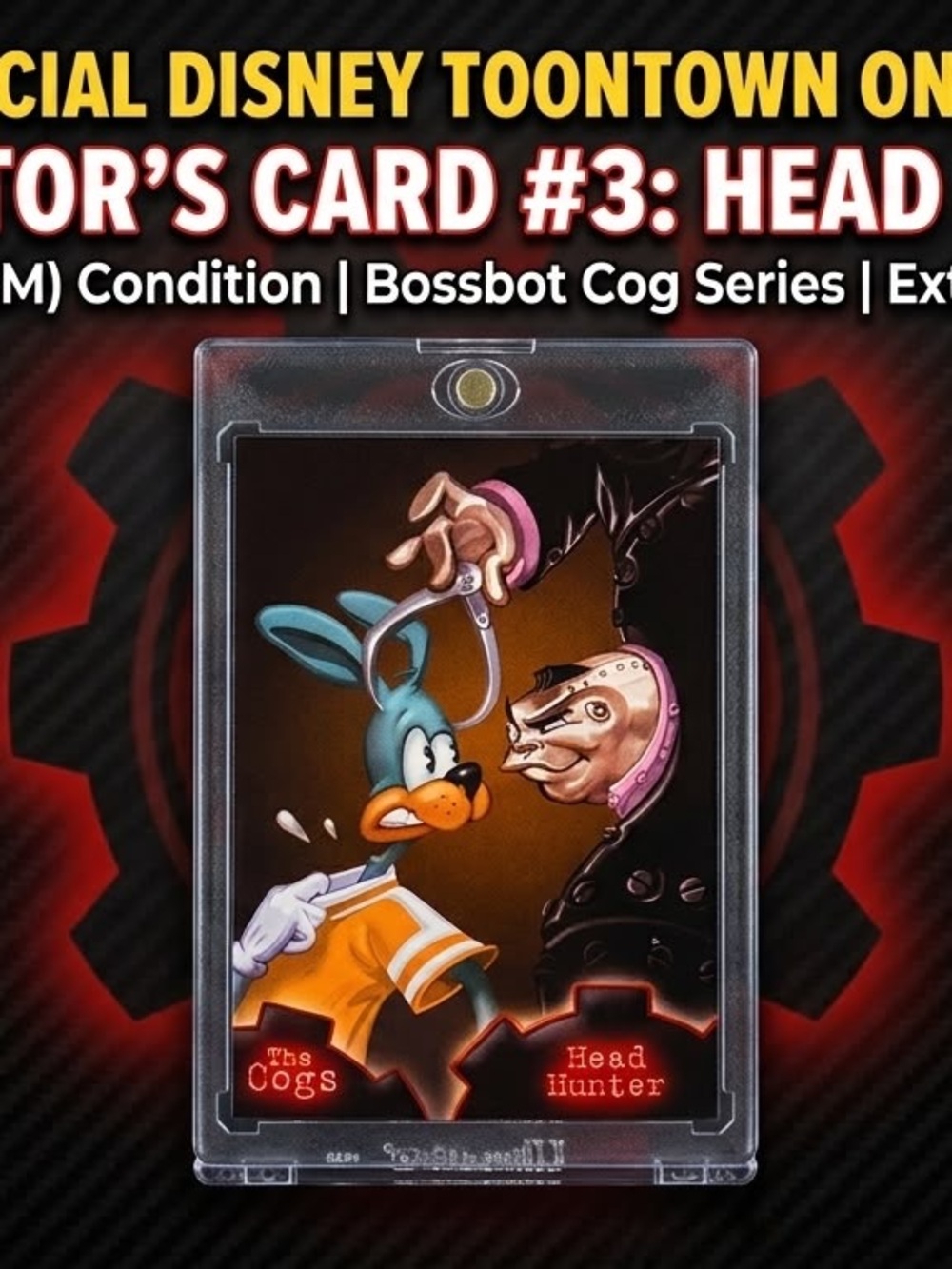 L27 - Disney Toontown Online Official Collector's Card #3 Head Hunter Series 3